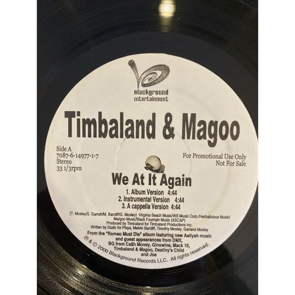 Romeo Must Die Vinyl Record LP Singles Timbaland Magoo Aaliyah Lot Of Two - Picture 8 of 14